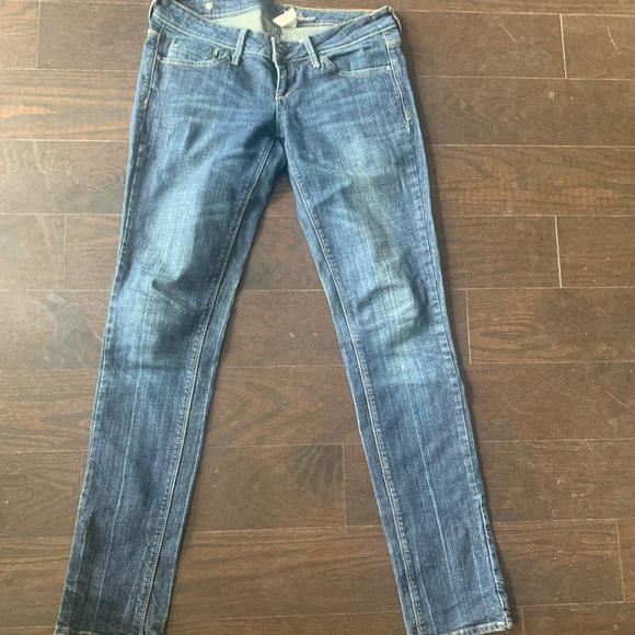 Dark denim boot cut Mango jeans with low waist size 6 - Picture 3 of 7